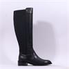 Pedro Anton Violetta Block Heel Stretch - Black Leather